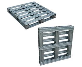 STEEL PALLETS WITH HOT-DIPPED GALVANIZED FINISH